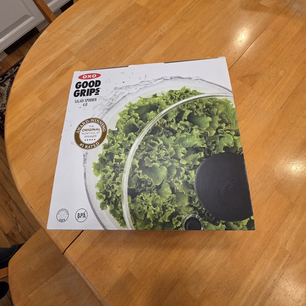 OXO Good Grips Clear and White Salad Spinner